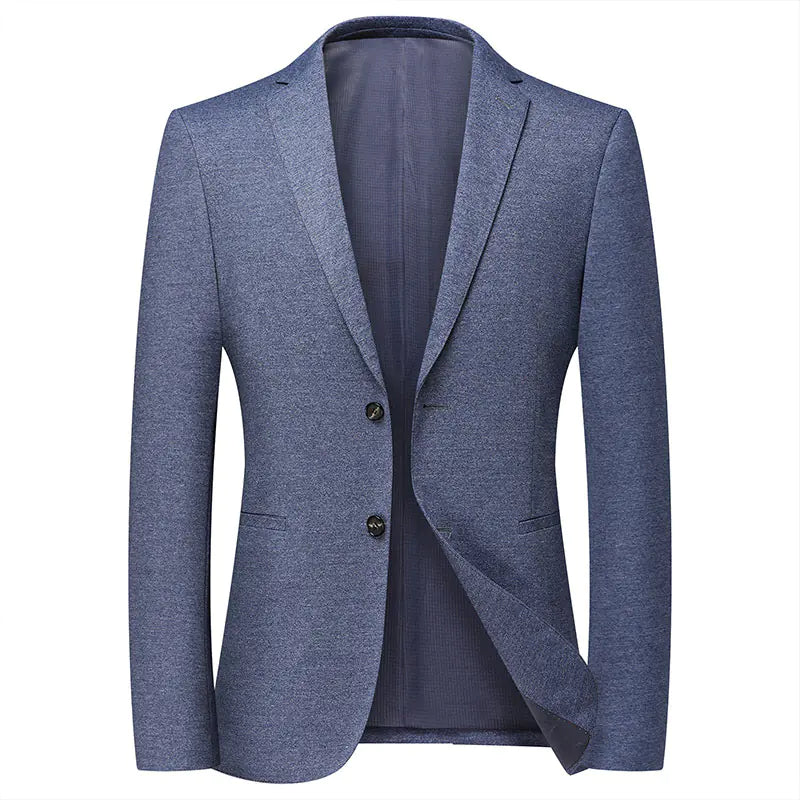 Men's Solid Color Single Suit Jacket
