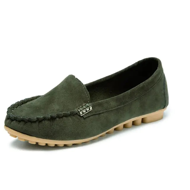 Soft Round Toe Casual Slip-On Flat Loafers Shoes