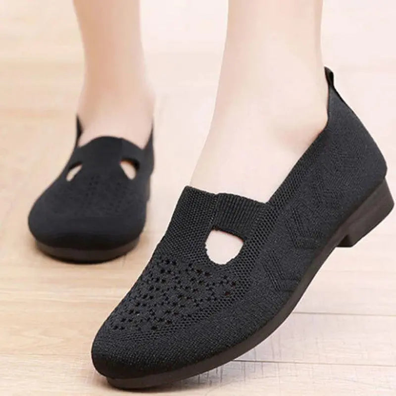 Women's Casual Flat Round Toe Slip-On Shoes