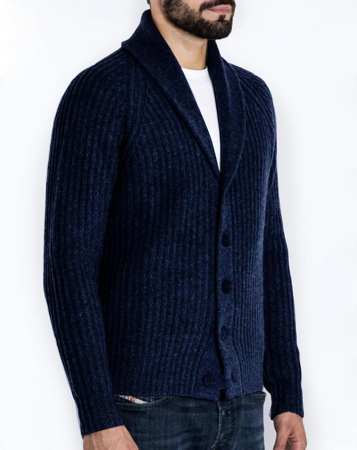Men's Knitted Sweater Long Sleeve Cardigan