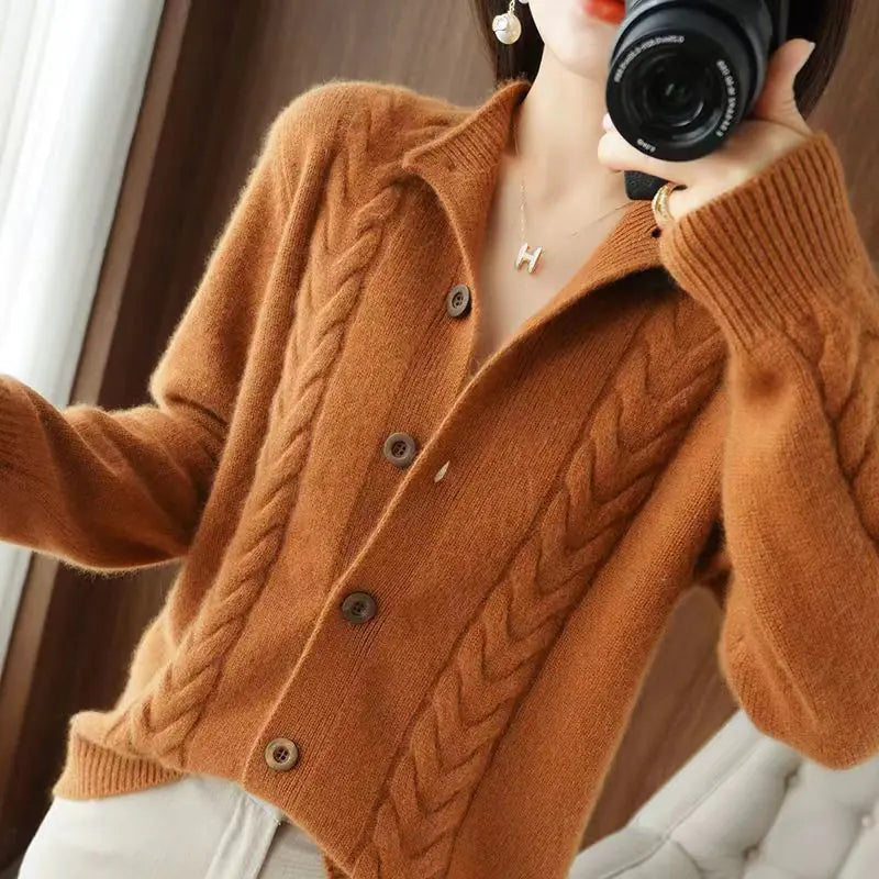 Women's Casual Loose Cardigan Sweater for Fall
