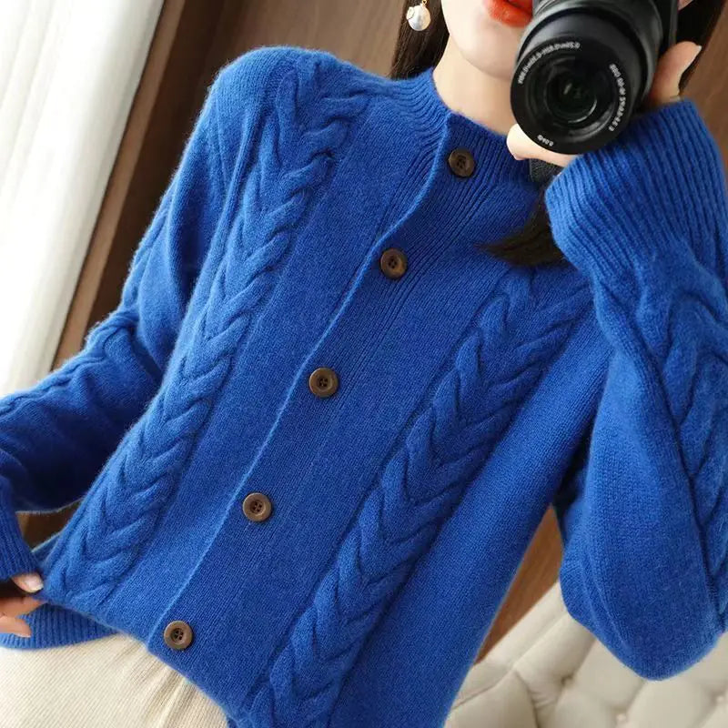 Women's Casual Loose Cardigan Sweater for Fall