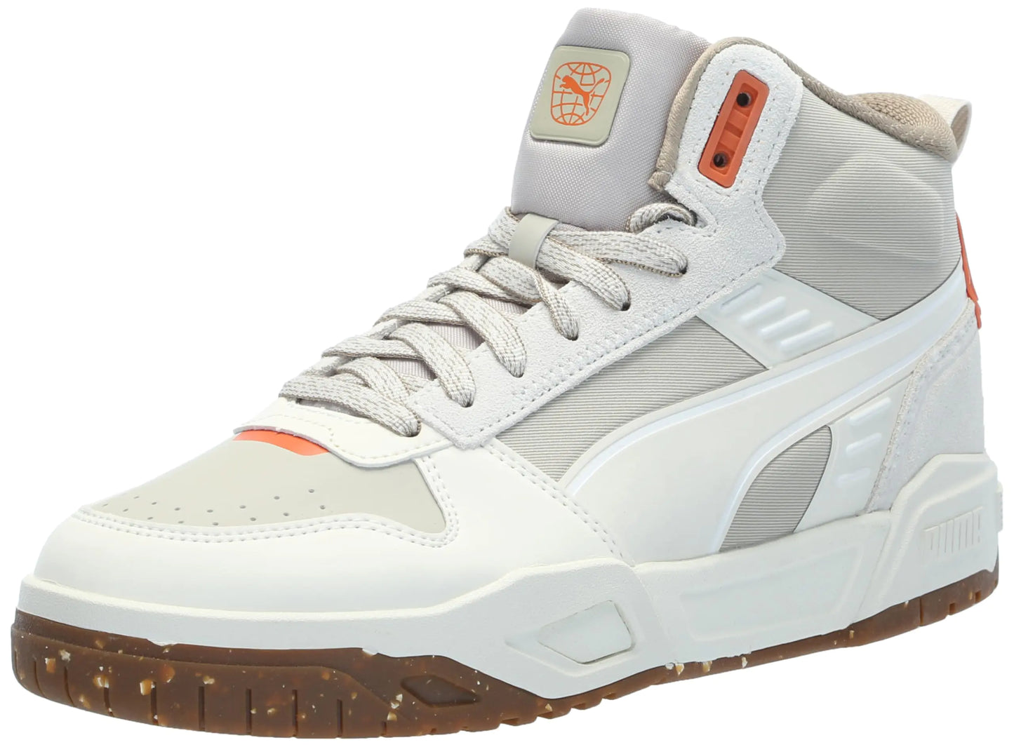 PUMA Mens RBD Tech Mid Sneaker Better III-Desert Dust-Frosted Ivory-Maple Syrup 7.5