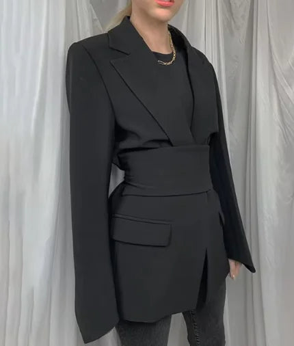 Women's Casual Solid Color Suit Jacket