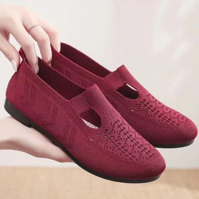 Women's Casual Flat Round Toe Slip-On Shoes