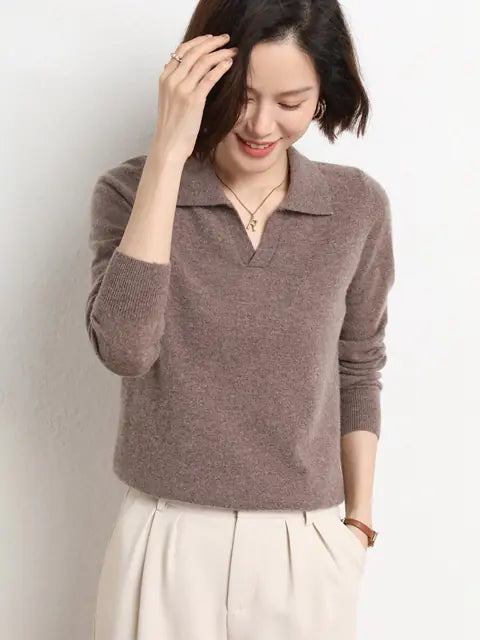 Women's Casual Loose Polyester Warm Sweater for Fall/Winter