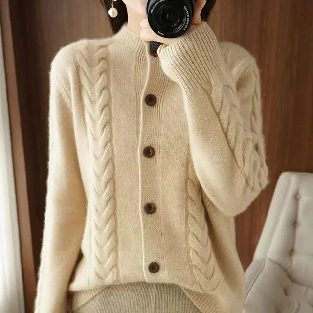 Women's Casual Loose Cardigan Sweater for Fall