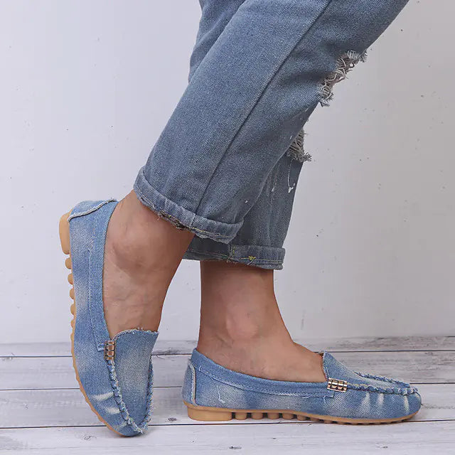 Soft Round Toe Casual Slip-On Flat Loafers Shoes