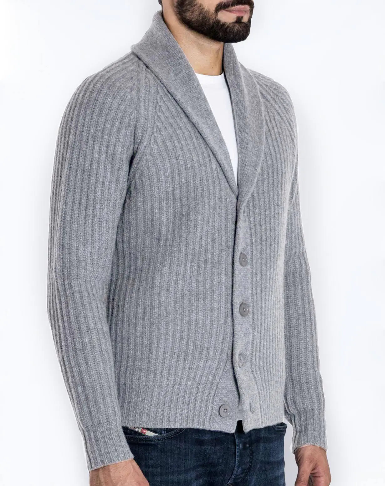 Men's Knitted Sweater Long Sleeve Cardigan