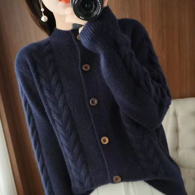 Women's Casual Loose Cardigan Sweater for Fall