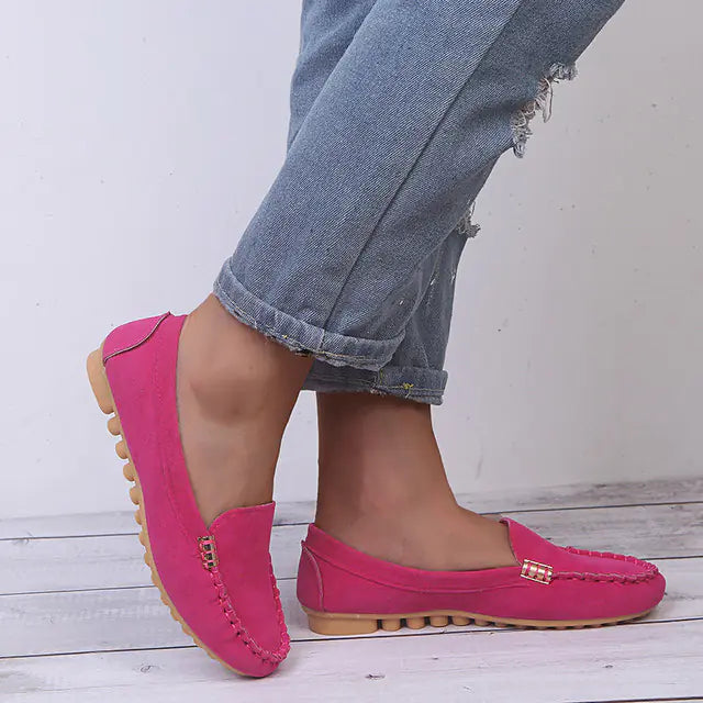 Soft Round Toe Casual Slip-On Flat Loafers Shoes