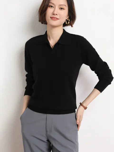 Women's Casual Loose Polyester Warm Sweater for Fall/Winter