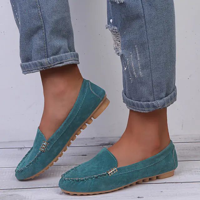 Soft Round Toe Casual Slip-On Flat Loafers Shoes